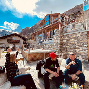 Skitest Zermatt Terasse